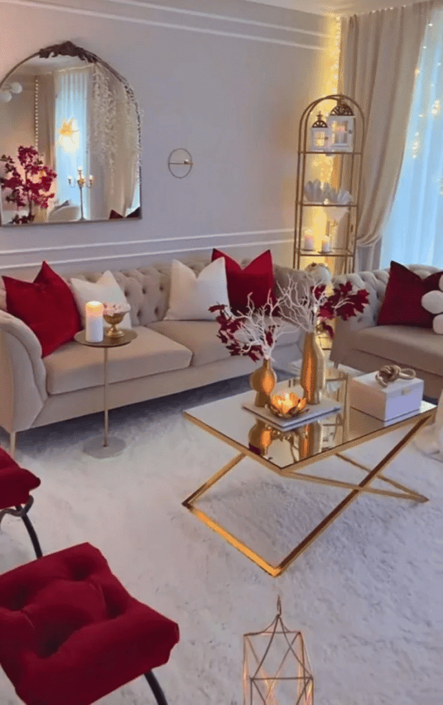 Ruby Red Throw Pillows