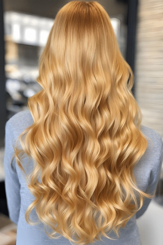 Butter blonde winter hair color
