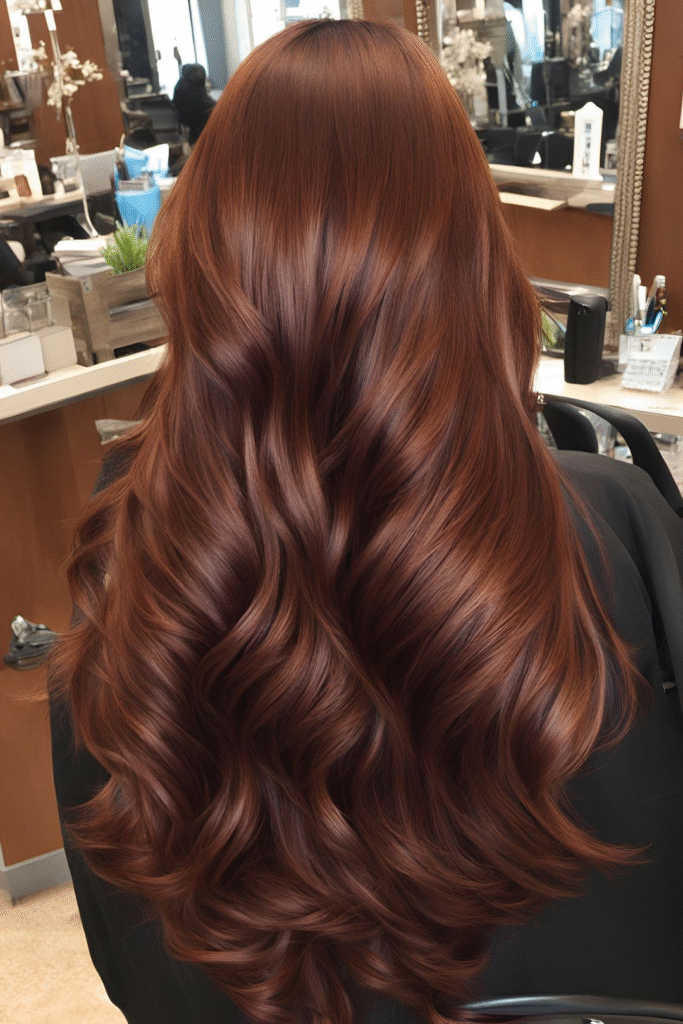 Copper and Auburn hair colors for winter