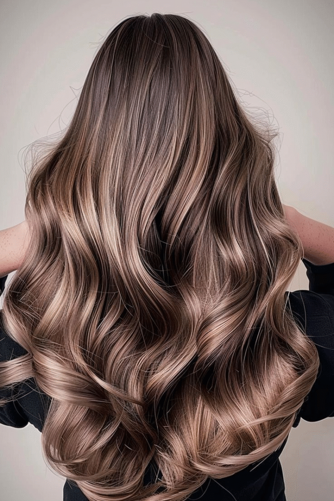 Mocha Mousse winter hair color