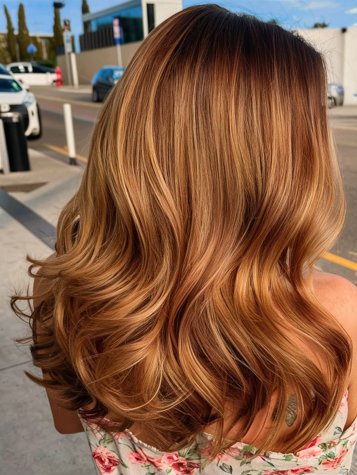 Golden Honey hair color for winter